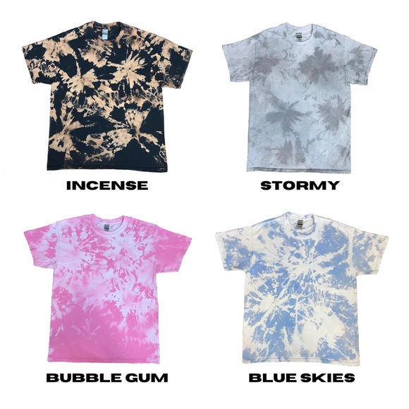 Blue Tie Dye Oversized T Shirt - Picture 2 of 2